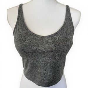 Vuori Charcoal Heather Crop Top